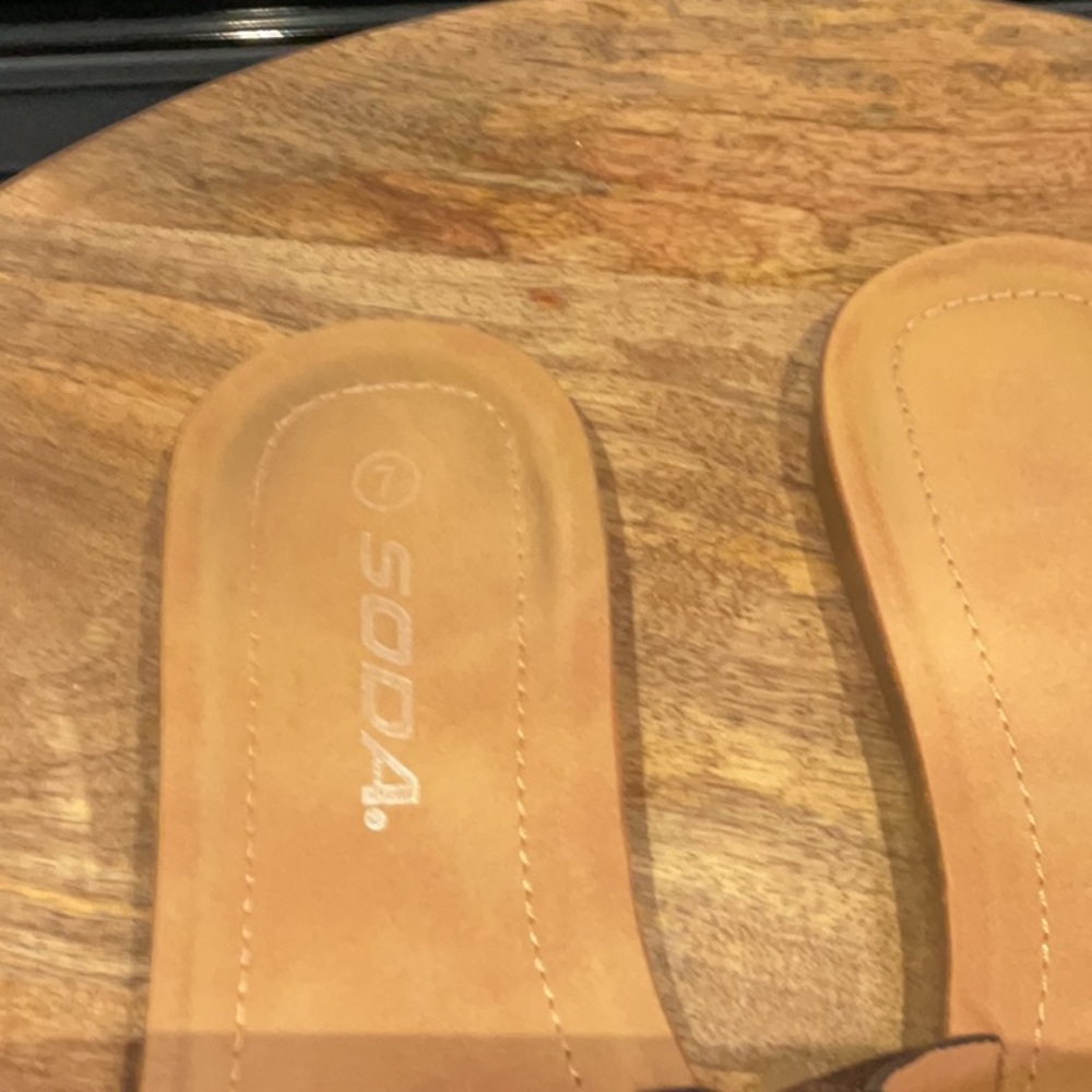 Soda Comfort Women’s Black Slide Sandals - Picture 2 of 6